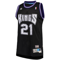 Vlade Divac Sacramento Kings Hardwood Classics Road Swingman Jersey - Black 2019