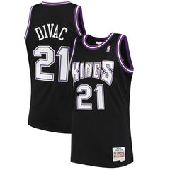 Vlade Divac Sacramento Kings Mitchell &amp; Ness 2000-01 Hardwood Classics Swingman Jersey - Black 2019