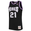 Image of Vlade Divac Sacramento Kings Mitchell &amp; Ness 2000-01 Hardwood Classics Swingman Jersey - Black 2019