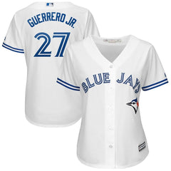 Vladimir Guerrero Jr. Toronto Blue Jays Majestic Women's Cool Base Player Jersey - White 2019