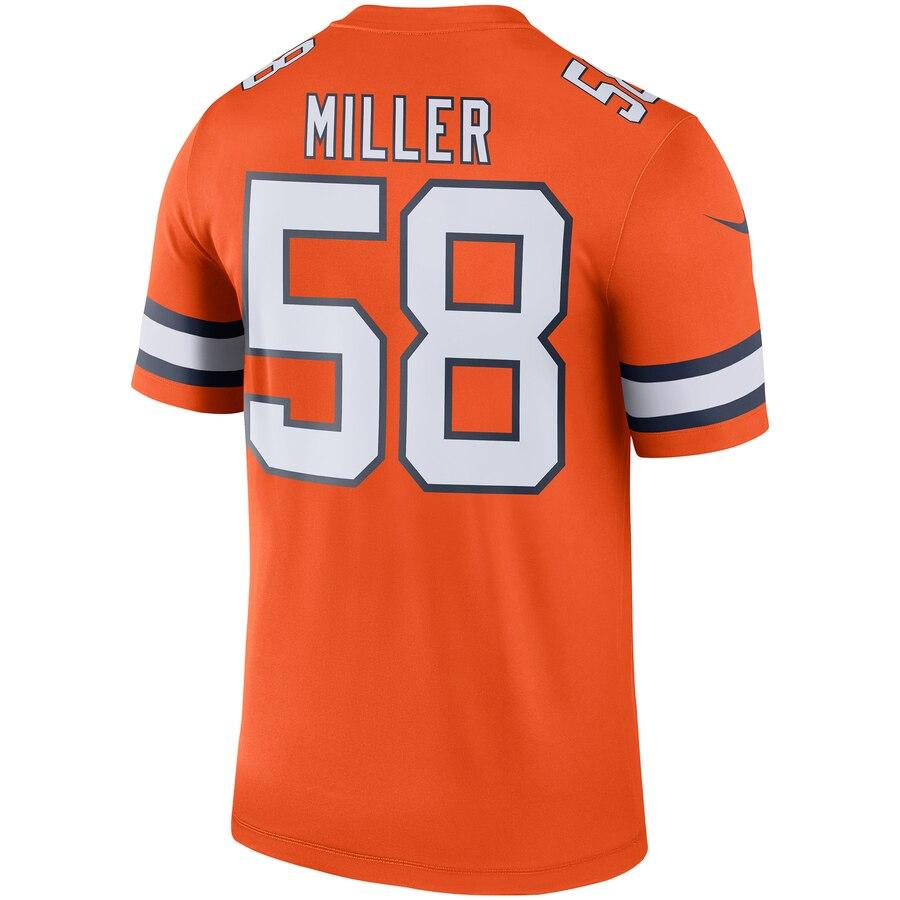 Von Miller Denver Broncos Color Rush Legend Jersey - Orange 2019
