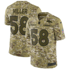 Von Miller Denver Broncos Salute to Service Limited Jersey – Camo 2019