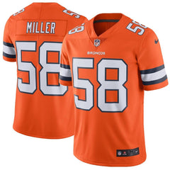 Von Miller Denver Broncos Vapor Untouchable Color Rush Limited Player Jersey - Orange 2019