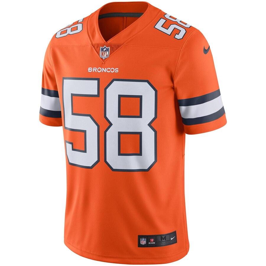 Von Miller Denver Broncos Vapor Untouchable Color Rush Limited Player Jersey - Orange 2019