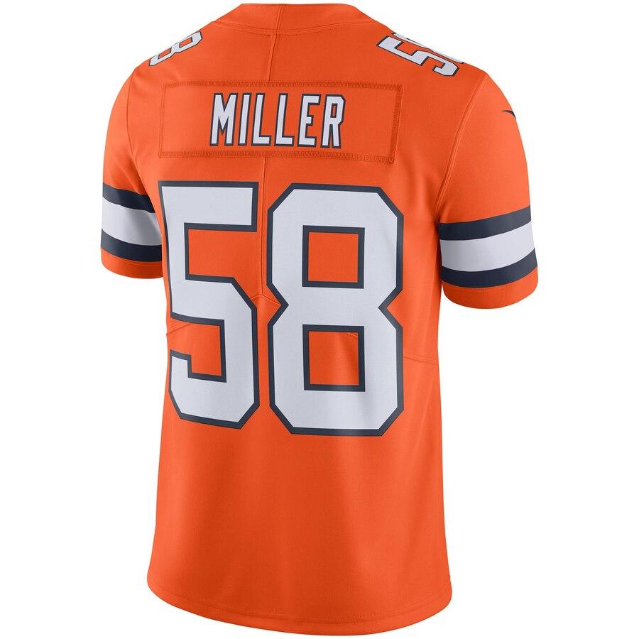 Von Miller Denver Broncos Vapor Untouchable Color Rush Limited Player Jersey - Orange 2019