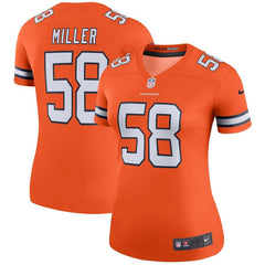 Von Miller Denver Broncos Women's Color Rush Legend Jersey - Orange 2019