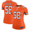 Image of Von Miller Denver Broncos Women's Color Rush Legend Jersey - Orange 2019