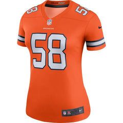 Von Miller Denver Broncos Women's Color Rush Legend Jersey - Orange 2019