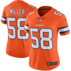 Von Miller Denver Broncos Women's Color Rush Limited Jersey - Orange 2019