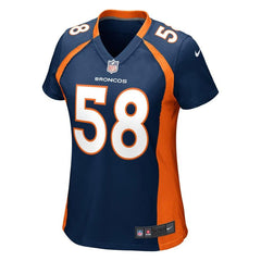 Von Miller Denver Broncos Women's Game Jersey - Navy Blue 2019