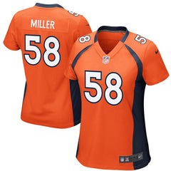 Von Miller Denver Broncos Women's Game Jersey - Orange 2019