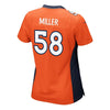 Image of Von Miller Denver Broncos Women's Game Jersey - Orange 2019