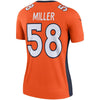 Image of Von Miller Denver Broncos Women's Legend Jersey – Orange 2019