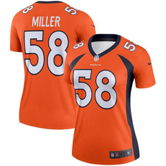 Von Miller Denver Broncos Women's Legend Jersey – Orange 2019