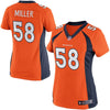 Image of Von Miller Denver Broncos Women's Limited Jersey - Orange 2019