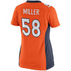 Image of Von Miller Denver Broncos Women's Limited Jersey - Orange 2019