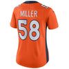 Image of Von Miller Denver Broncos Women's Vapor Untouchable Limited Player Jersey - Orange 2019