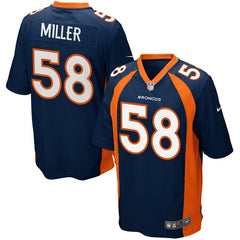 Von Miller Denver Broncos Youth Alternate Game Jersey - Navy Blue 2019