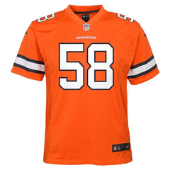 Von Miller Denver Broncos Youth Color Rush Game Jersey - Orange 2019