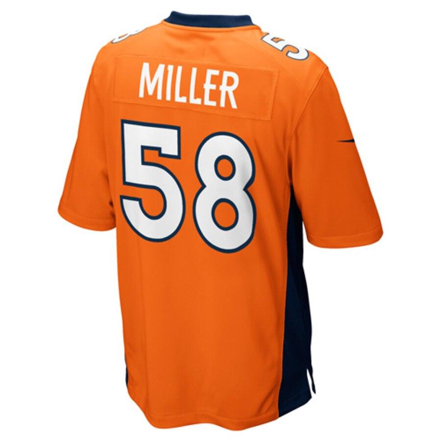 Von Miller Denver Broncos Youth Team Color Game Jersey - Orange 2019