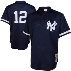 Wade Boggs New York Yankees Mitchell &amp; Ness Cooperstown Mesh Batting Practice Jersey - Navy 2019