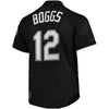 Image of Wade Boggs Tampa Bay Rays Mitchell &amp; Ness Cooperstown Collection 1991 Mesh Batting Practice Jersey - Black 2019