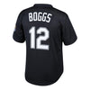 Image of Wade Boggs Tampa Bay Rays Mitchell &amp; Ness Youth Cooperstown Collection Mesh Batting Practice Jersey – Black 2019