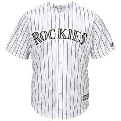 Wade Davis Colorado Rockies Majestic Home Cool Base Player Jersey - White 2019