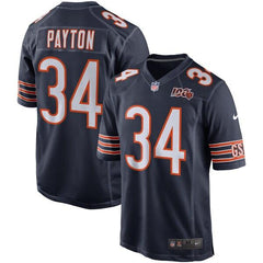 Walter Payton Chicago Bears 100th Season Retired Game Jersey – Navy 2019