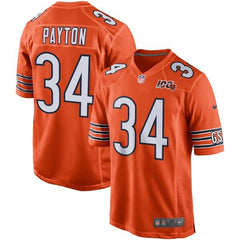 Walter Payton Chicago Bears 100th Season Retired Game Jersey – Orange 2019