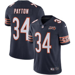 Walter Payton Chicago Bears 100th Season Retired Limited Jersey – Navy 2019