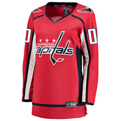 Washington Capitals Women's Home Breakaway Custom Jersey - Red 2019