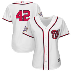 Washington Nationals Majestic Women's 2019 Jackie Robinson Day Official Cool Base Jersey – White 2019