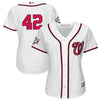 Image of Washington Nationals Majestic Women's 2019 Jackie Robinson Day Official Cool Base Jersey – White 2019