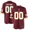 Image of Washington Redskins Custom Game Jersey - Burgundy 2019