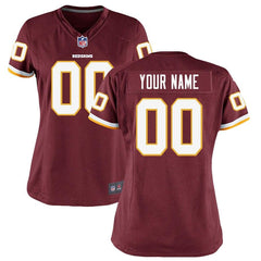 Washington Redskins Women's Custom Game Jersey - Burgundy 2019