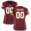 Image of Washington Redskins Women's Custom Game Jersey - Burgundy 2019