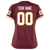 Image of Washington Redskins Women's Custom Game Jersey - Burgundy 2019