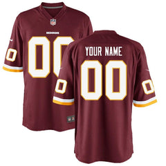 Washington Redskins Youth Custom Game Jersey - Burgundy 2019