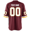 Image of Washington Redskins Youth Custom Game Jersey - Burgundy 2019