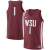 Image of Washington State Cougars College Replica Basketball Jersey – Crimson 2019