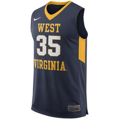 West Virginia Mountaineers College Replica Basketball Jersey – Navy 2019