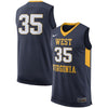 Image of West Virginia Mountaineers College Replica Basketball Jersey – Navy 2019