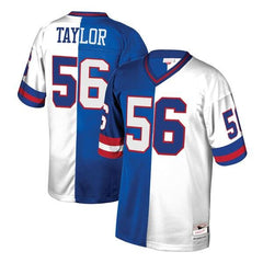 Lawrence Taylor New York Giants Mitchell &amp; Ness Retired Player Split Replica Jersey – Royal/White 2019