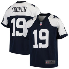 Amari Cooper Dallas Cowboys Youth Throwback Game Jersey – Navy/White 2019