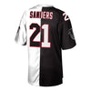 Image of Deion Sanders Atlanta Falcons Mitchell &amp; Ness Retired Player Split Replica Jersey – Black/White 2019