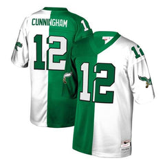 Randall Cunningham Philadelphia Eagles Mitchell &amp; Ness Retired Player Split Replica Jersey – Green/White 2019