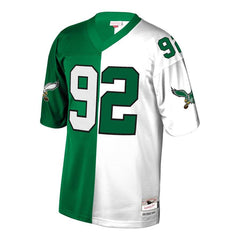 Reggie White Philadelphia Eagles Mitchell & Ness Retired Player Split Replica Jersey – Green/White 2019