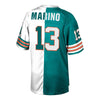 Image of Dan Marino Miami Dolphins Mitchell &amp; Ness Retired Player Split Replica Jersey – Aqua/White 2019