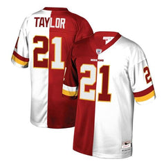 Sean Taylor Washington Redskins Mitchell &amp; Ness Retired Player Split Replica Jersey – Burgundy/White 2019